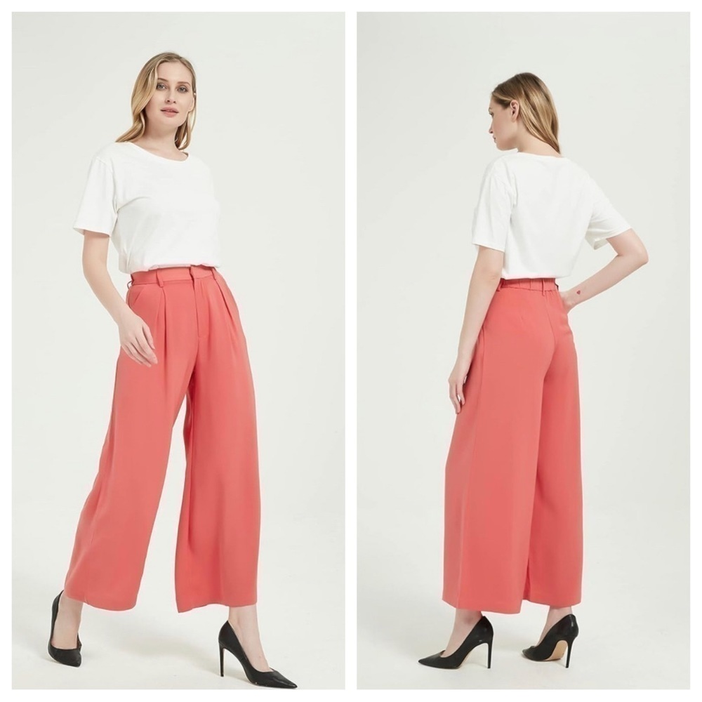 NWT Pink Wide Leg Boho Chic Pants Tronjori from Amazon Sz XXL
